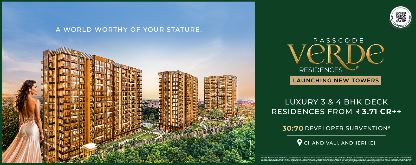 LUXURY 3 & 4 BHK DECK
RESIDENCES FROM ₹ 3.71 CR++