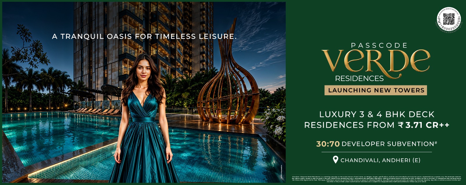 LUXURY 3 & 4 BHK DECK
RESIDENCES FROM ₹ 3.71 CR++