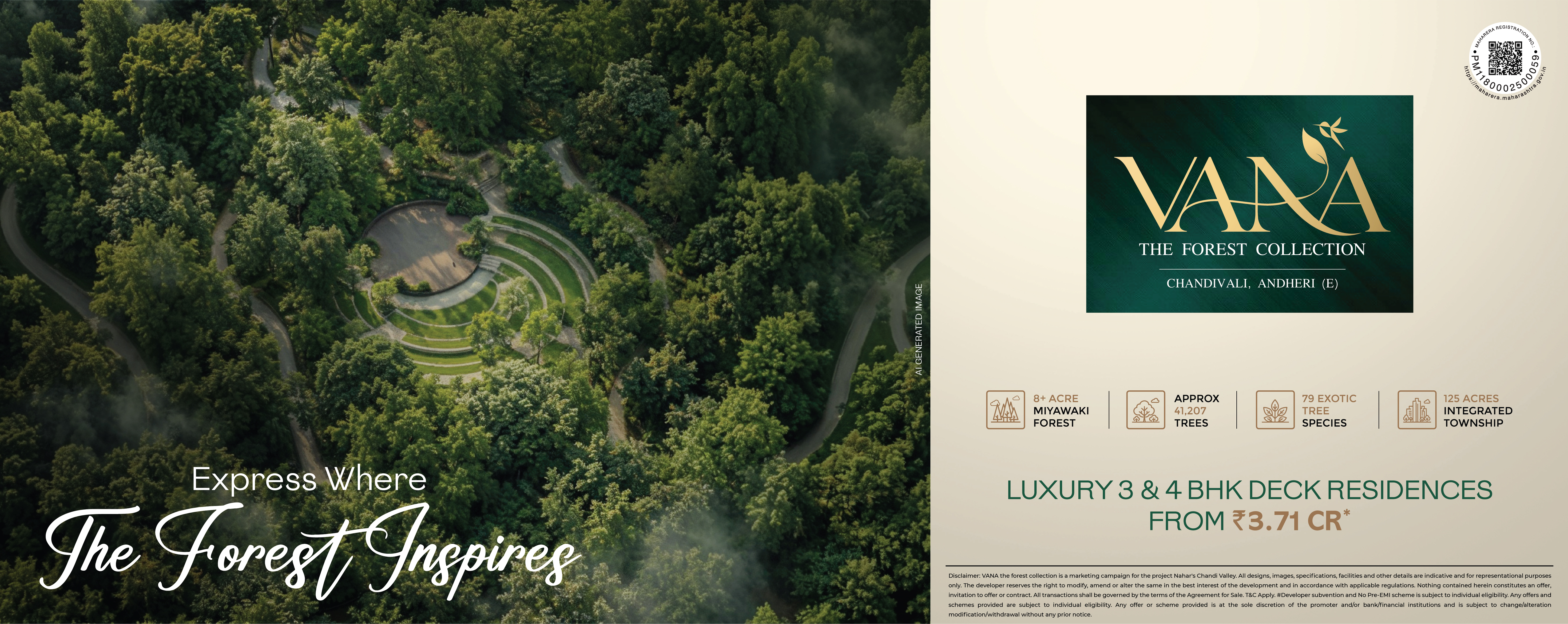 LUXURY 3 & 4 BHK DECK
RESIDENCES FROM ₹ 3.71 CR*