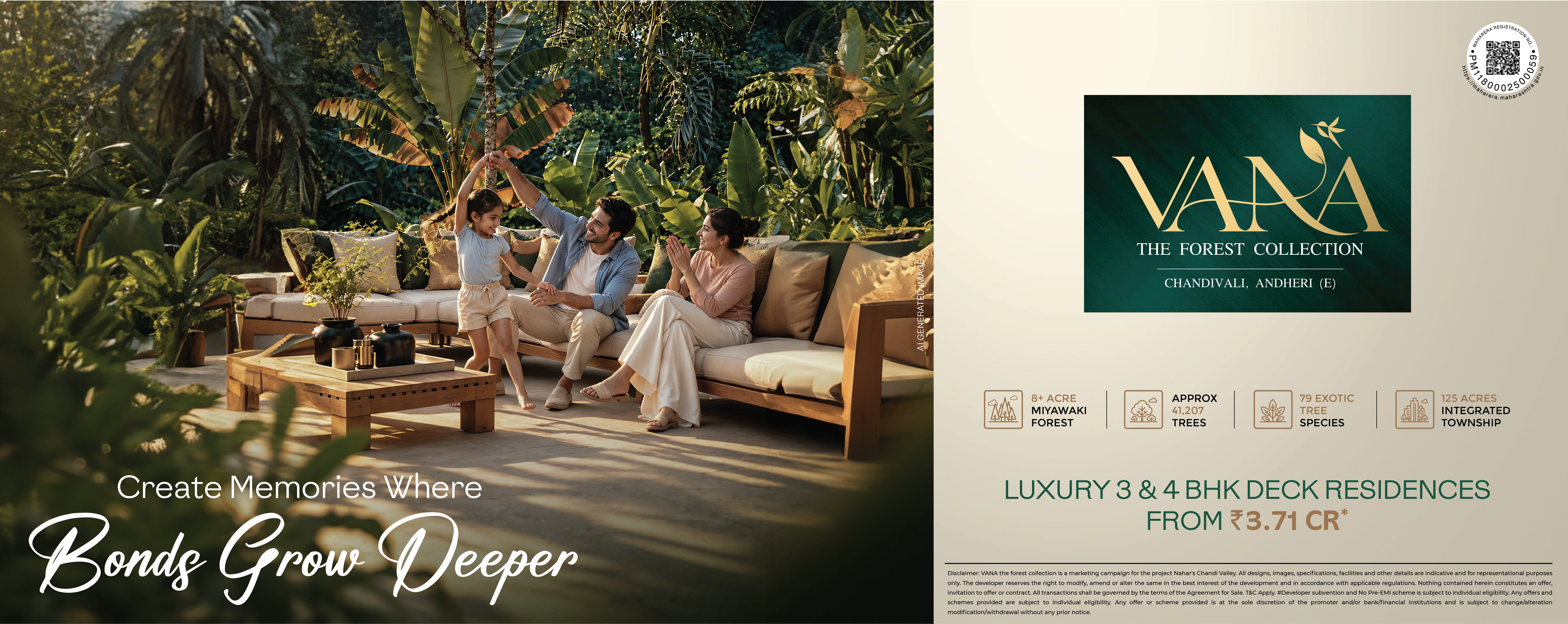 LUXURY 3 & 4 BHK DECK
RESIDENCES FROM ₹ 3.71 CR*