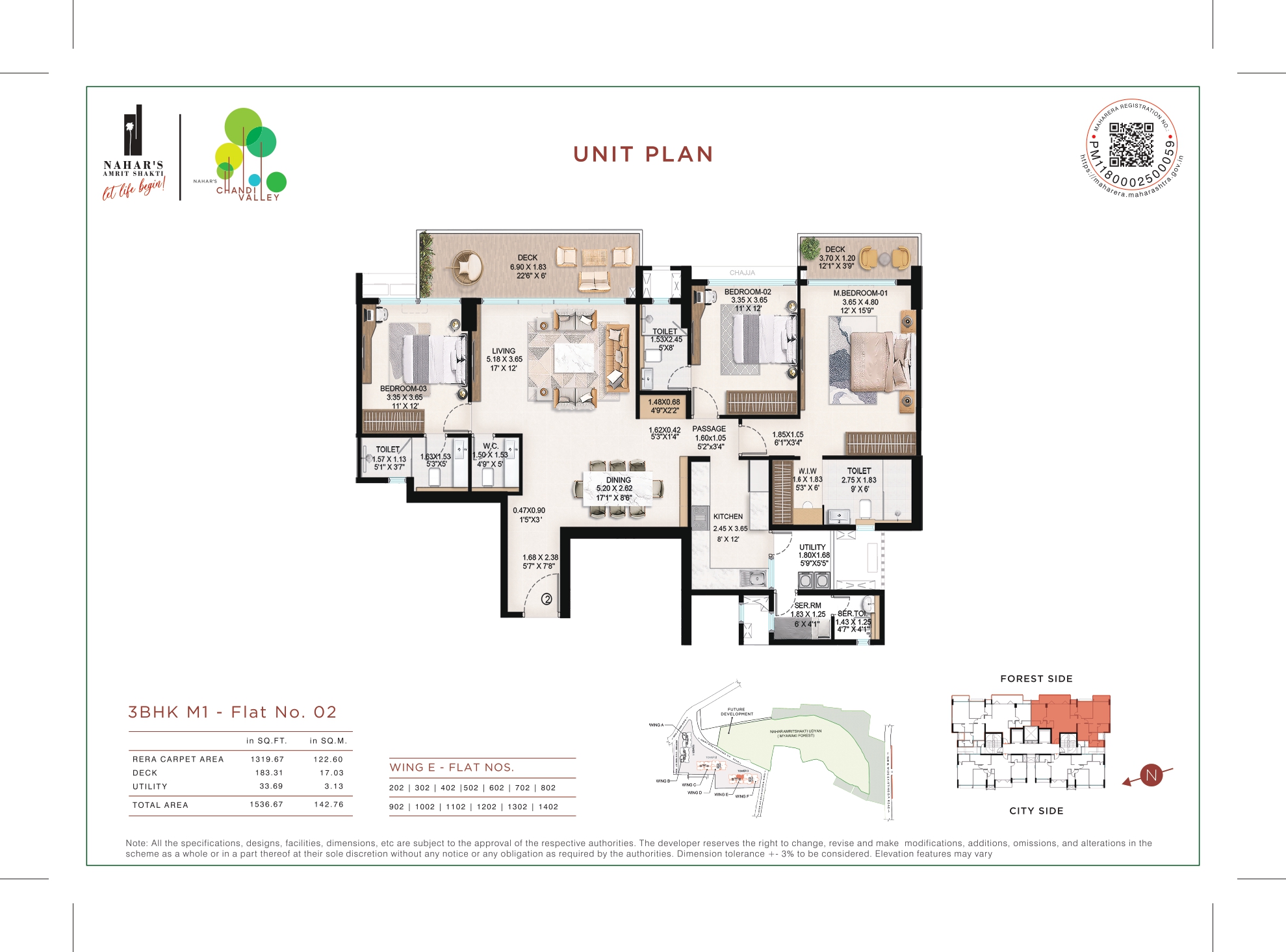3 BHK M - Flat No. 02