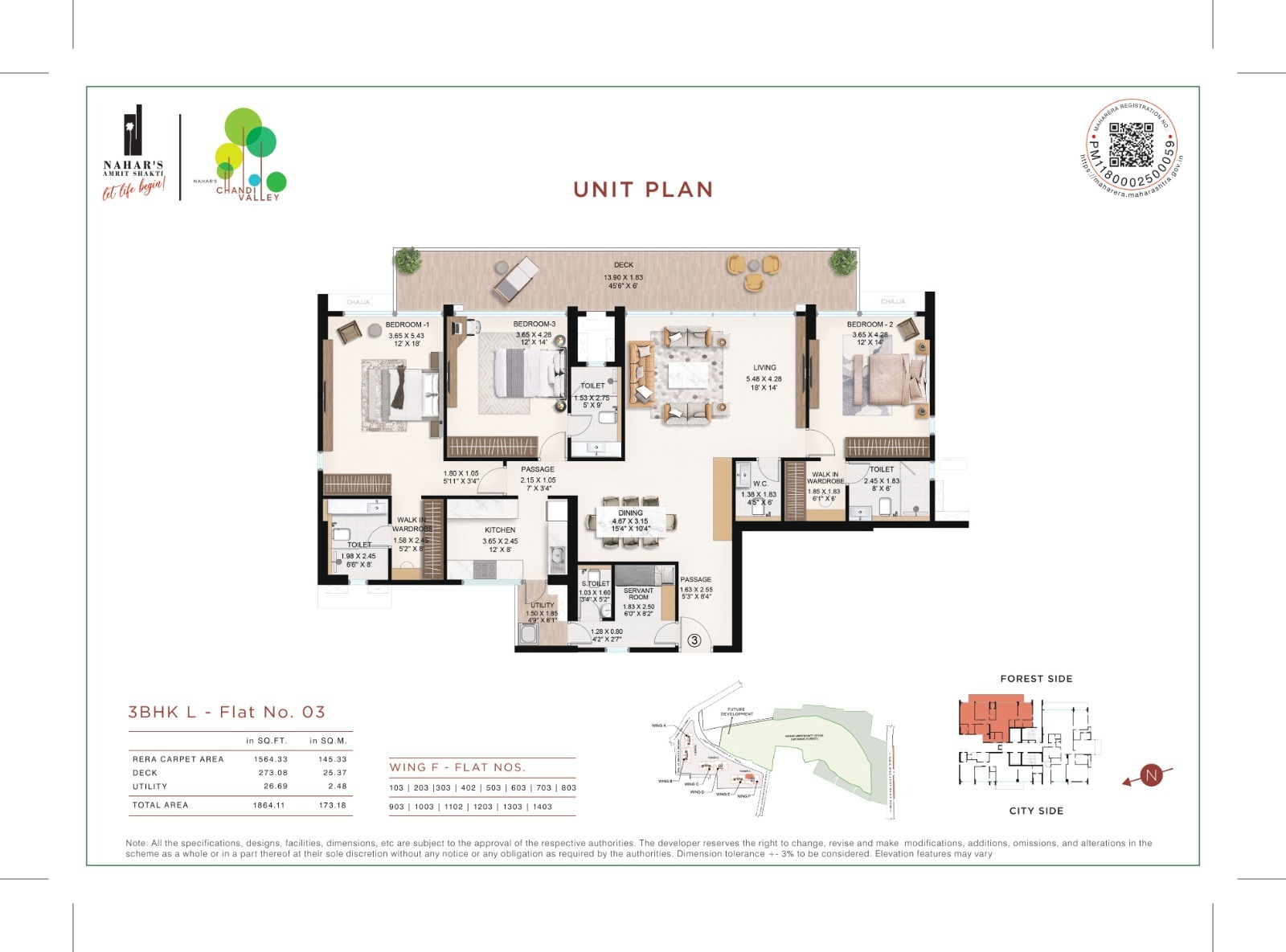 3 BHK L - Flat No. 03