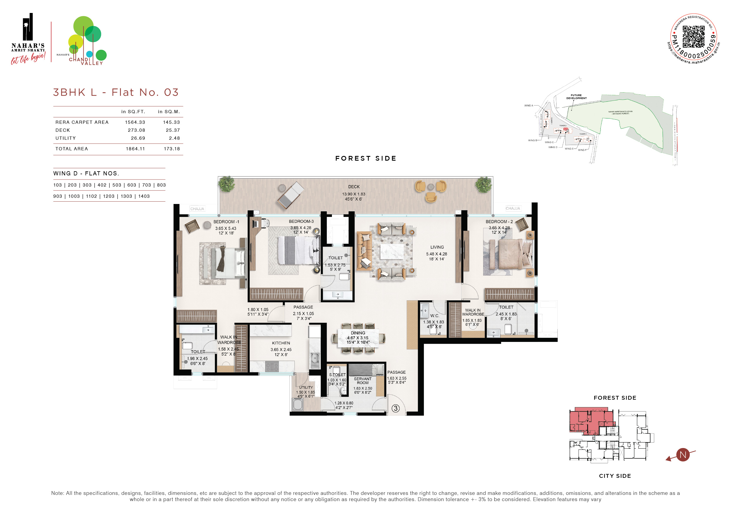 3 BHK L - Flat No. 03