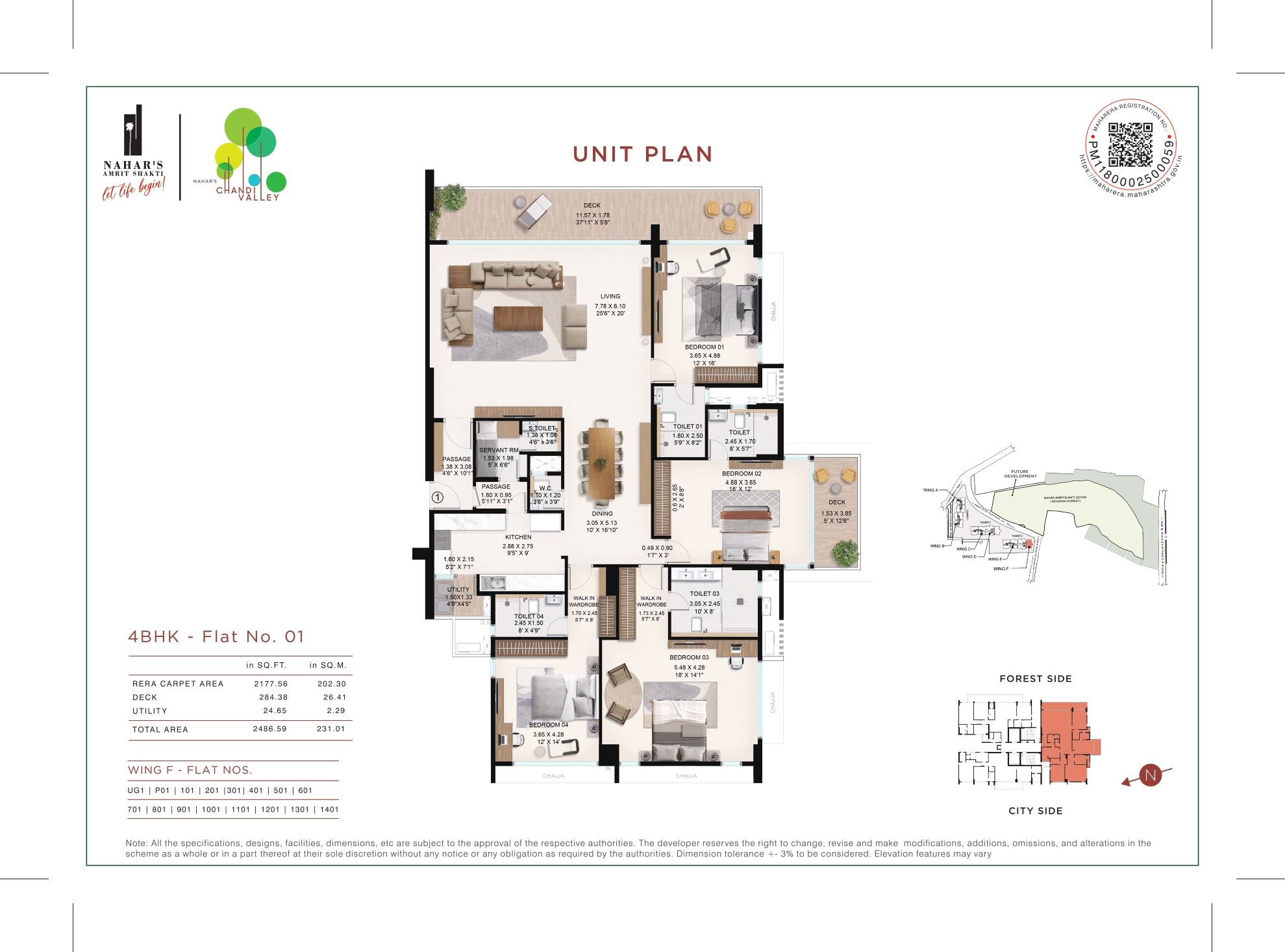 4 BHK - Flat No. 01